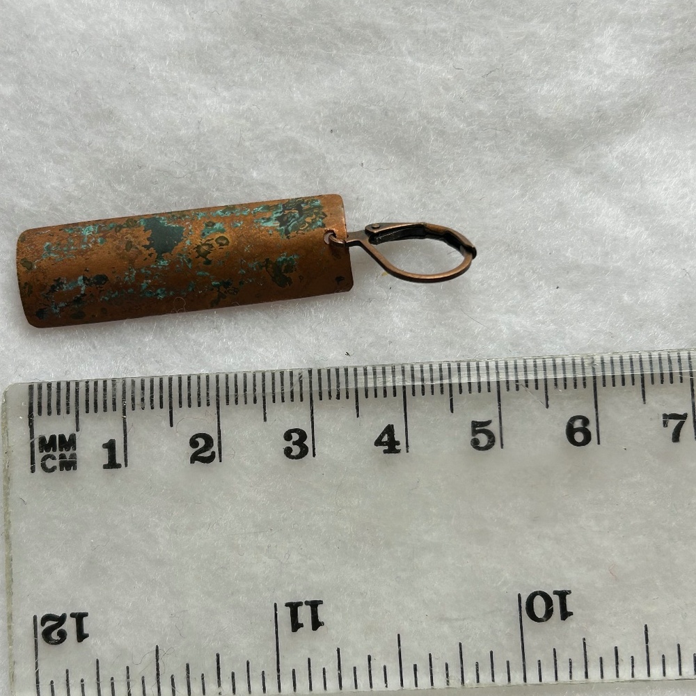Recycled copper earrings